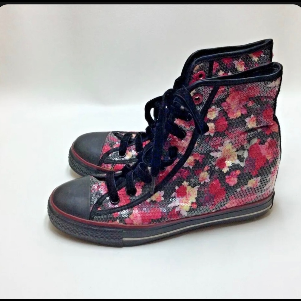 Daddy’$ High Top Wedge Sneakers